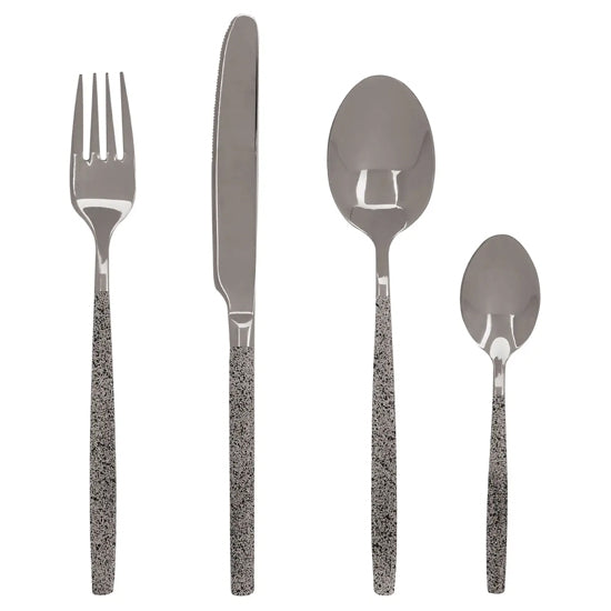 Avian 16 Pc Marble Pattern Cutlery Set