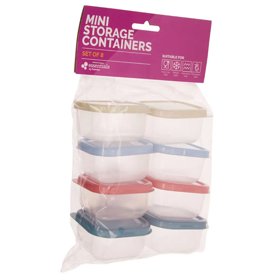 Arcata Set Of 8 Multicolour Mini Storage Containers