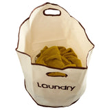 Oxnard Beige Polyester Laundry Bag