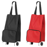 Oxnard Black Fabric Trolley Bag