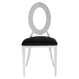 Sirota Stackable Silver Frame Dining Chair