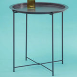 Acera Round Grey Side Table