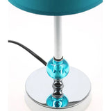 Bokchito Teal Acrylic Ball Table Lamp