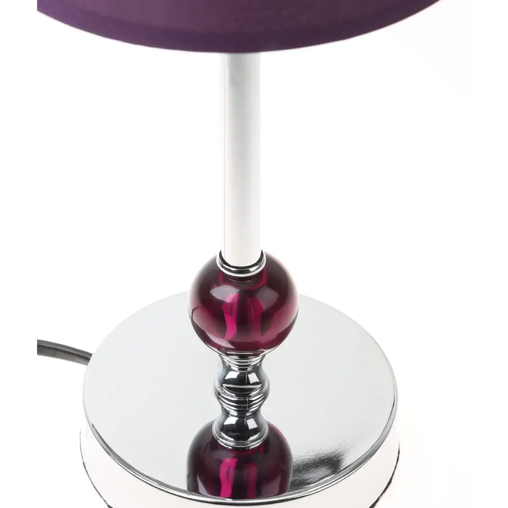 Bokchito Purple Acrylic Ball Table Lamp