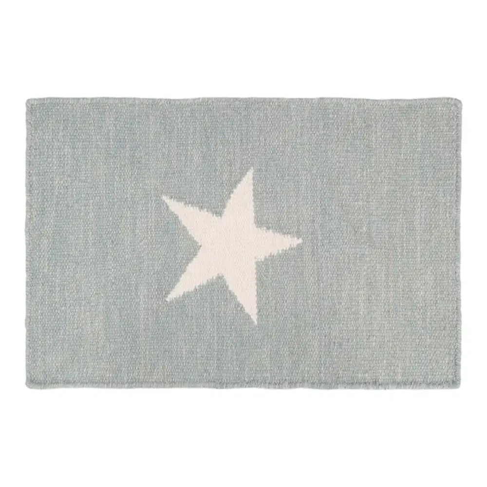 Assago Grey And White Star Rug