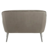 Luxor Grey Velvet Sofa