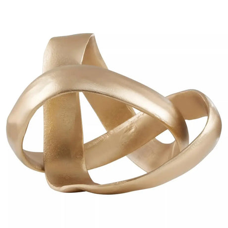 Pratt Gold Finish Knot Sculpture
