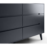 Alicia 6 Drawer Wide Chest Anthracite