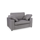 Alton Fabric Sofa 1 Seater Silver
