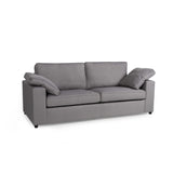 Alton Fabric Sofa 3 Seater Silver
