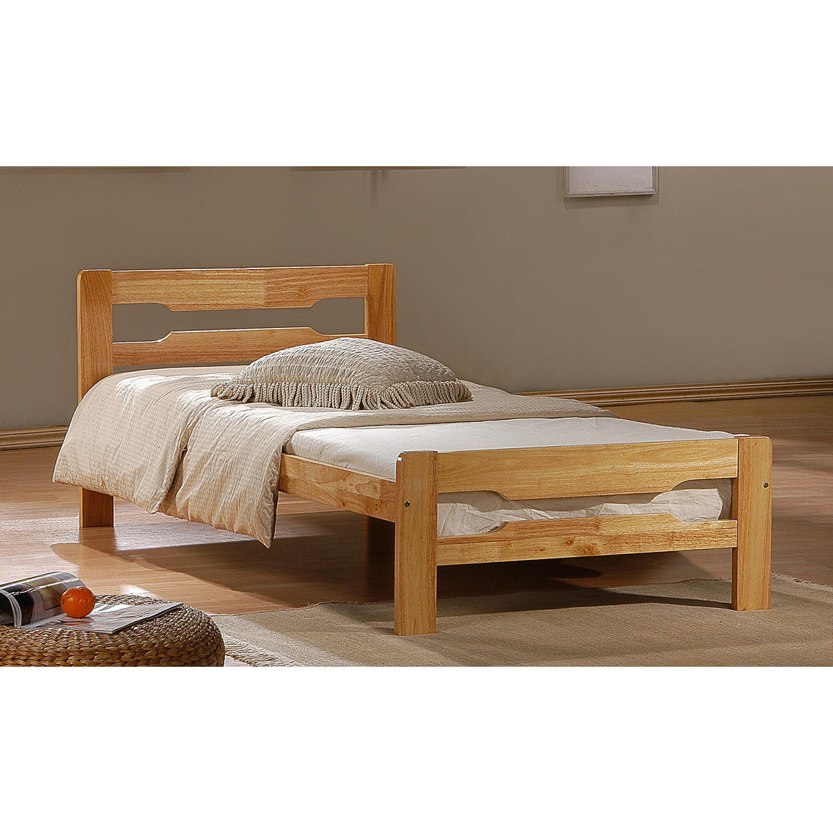 Amelia Solid Wood Single Bed Antique Pine