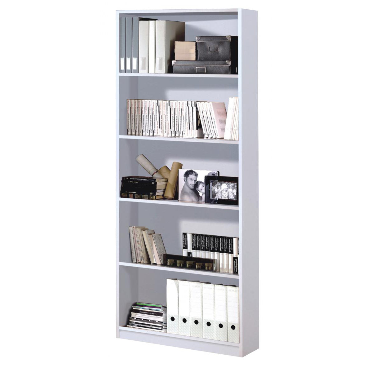 Arctic Book Shelf 5 Shelves White