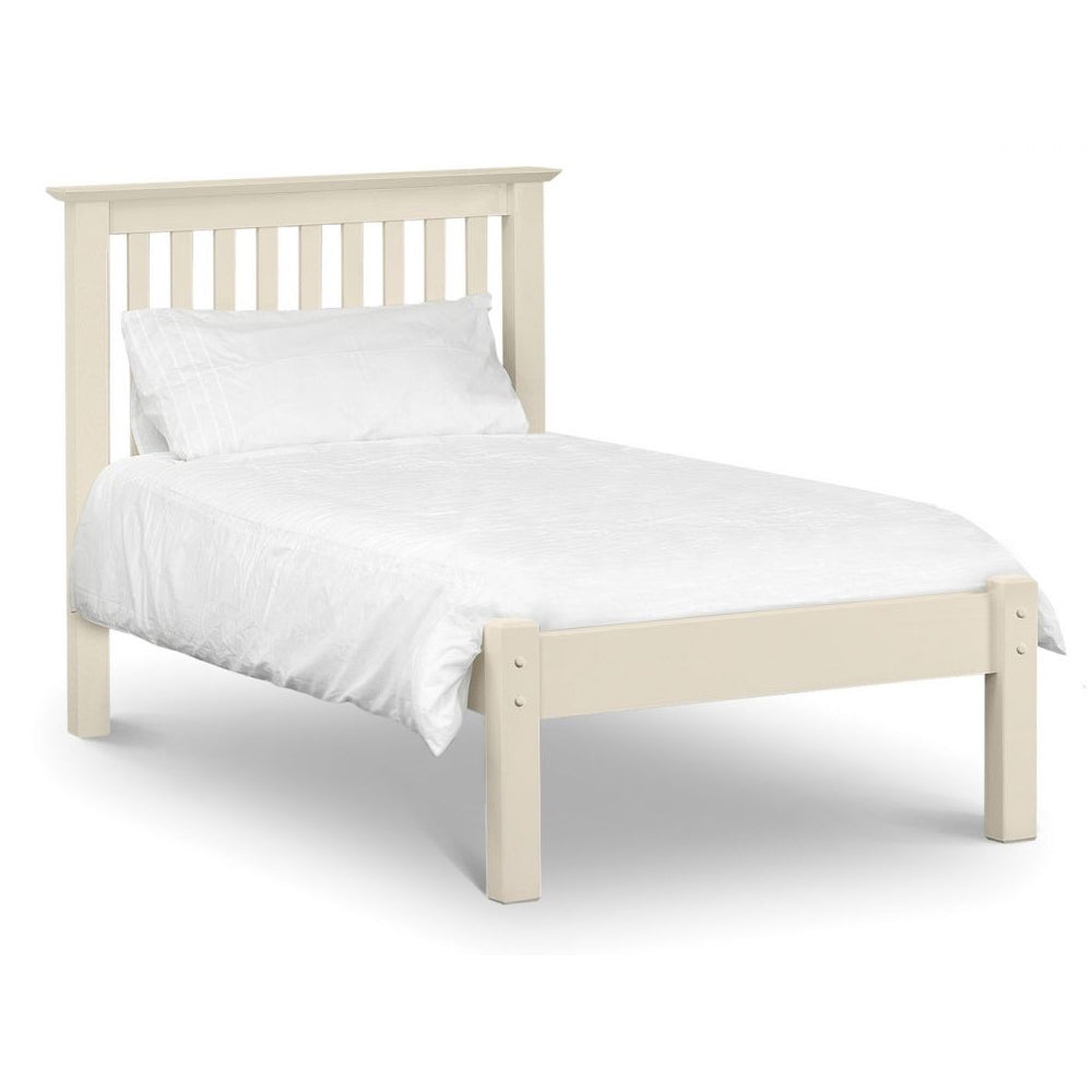 Barcelona Bed Low Foot End White 90cm