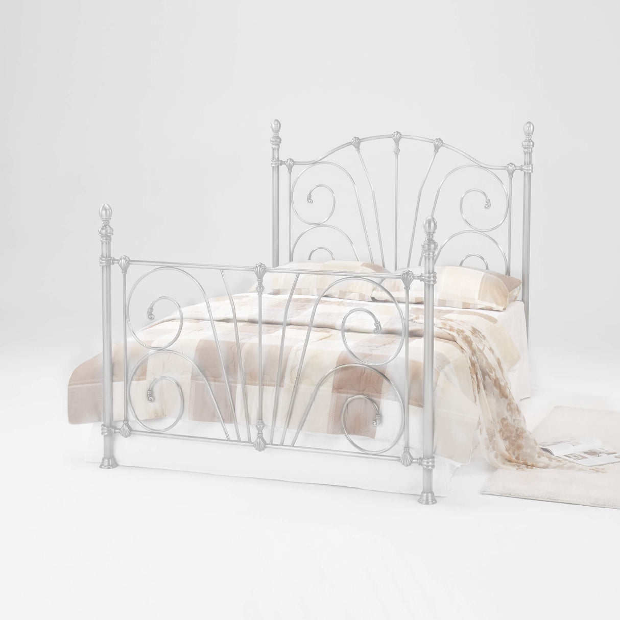 Beatrice King Size Bed White