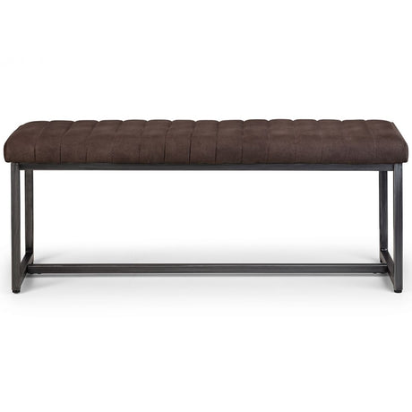 Brooklyn Upholstered Bench Charcoal