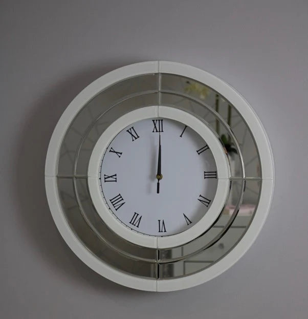 Timeless Elegance Bianco Clock - Round