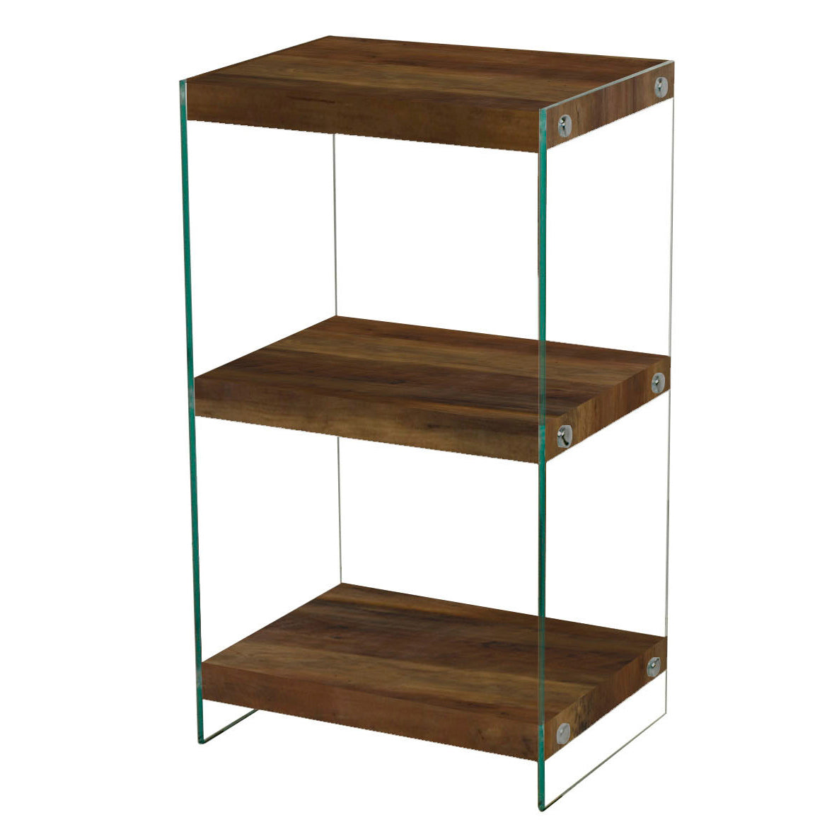 Charter Small Storage Unit Oak Effect And Glass Sides