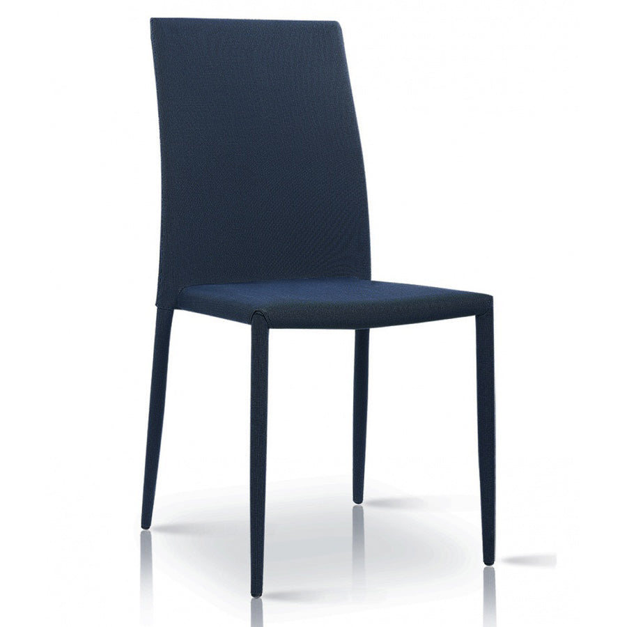 Chatham Fabric Dining Chair Black With Metal Legs