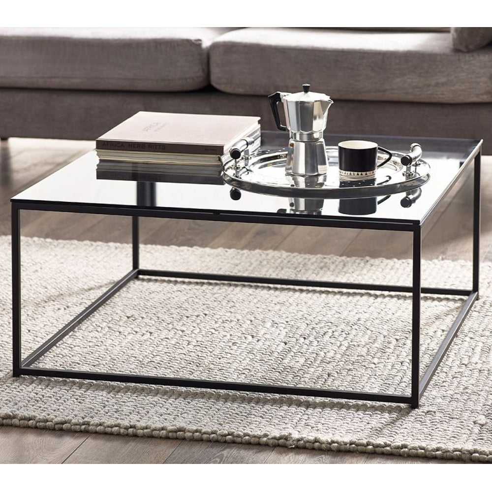 Chicago Square Coffee Table Smoked Glass