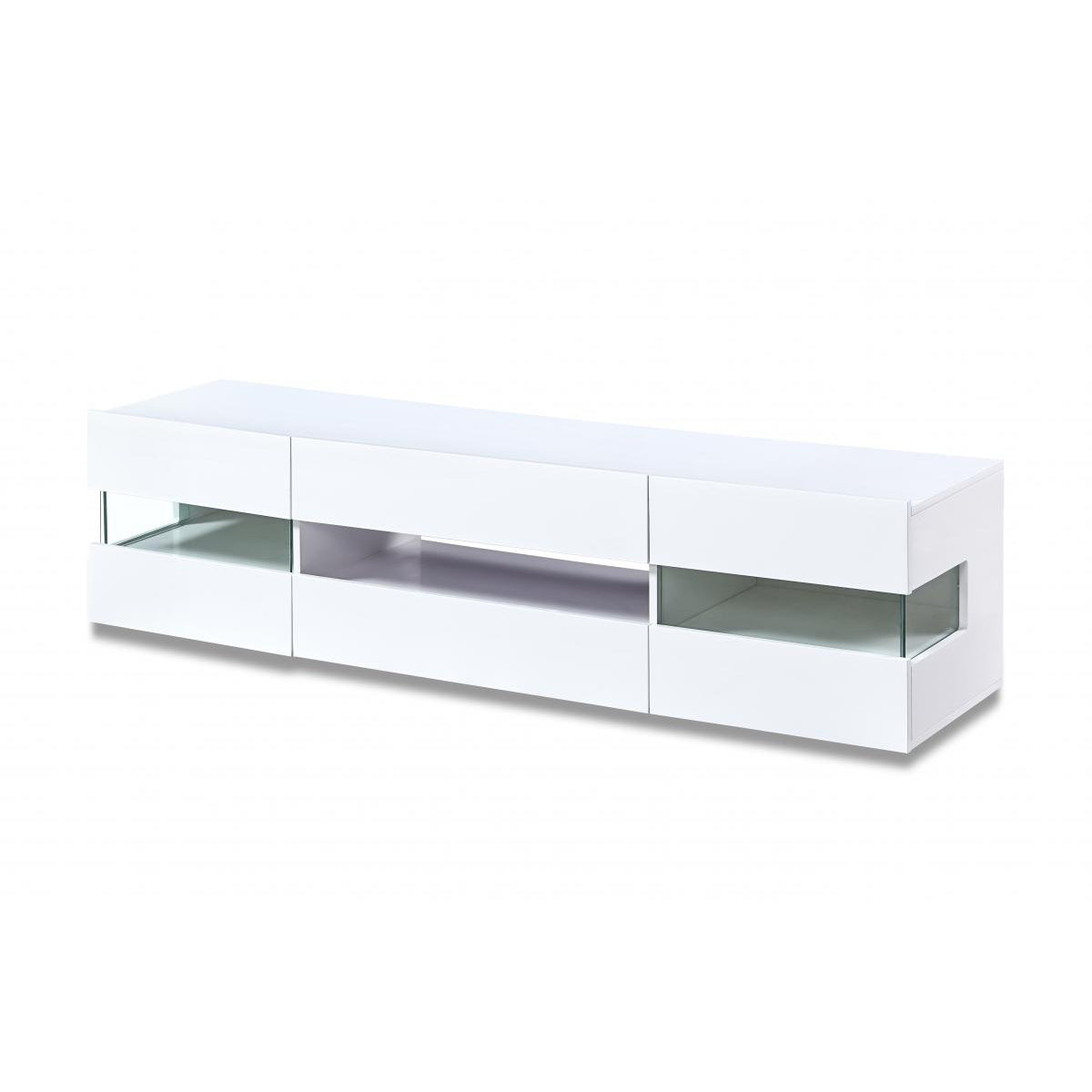 Concorde LED TV Unit White High Gloss 4 Compartments