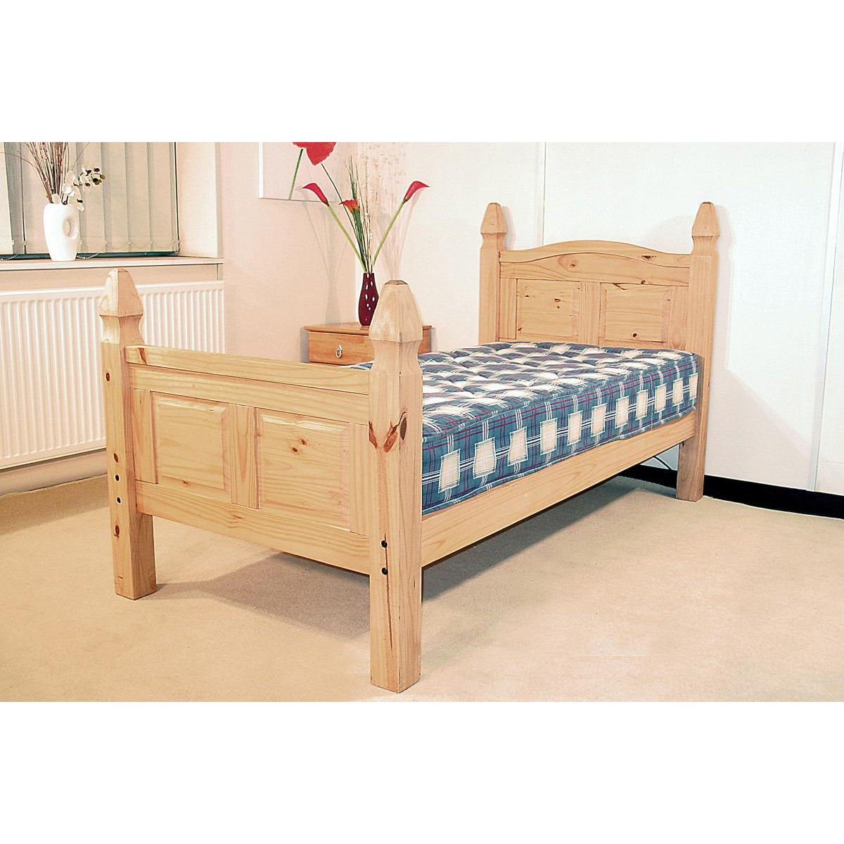 Corona Bed Double High Foot End
