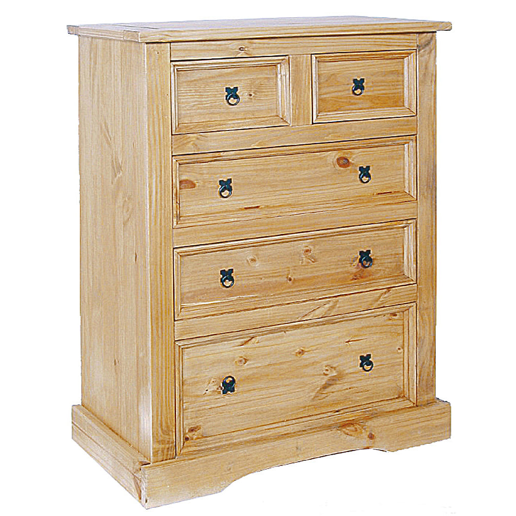 Corona Chest 5 Drawers Wide