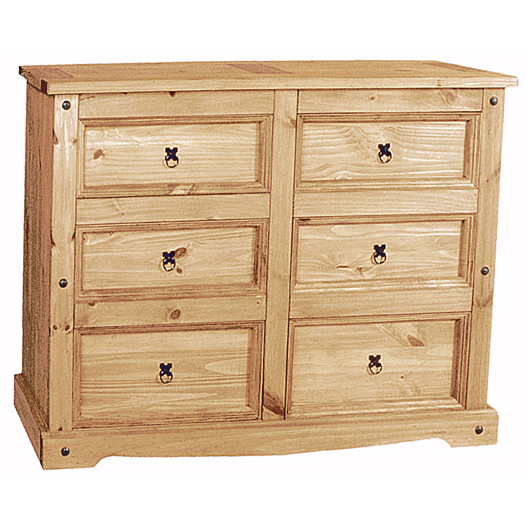 Corona Chest 6 Drawers Wide