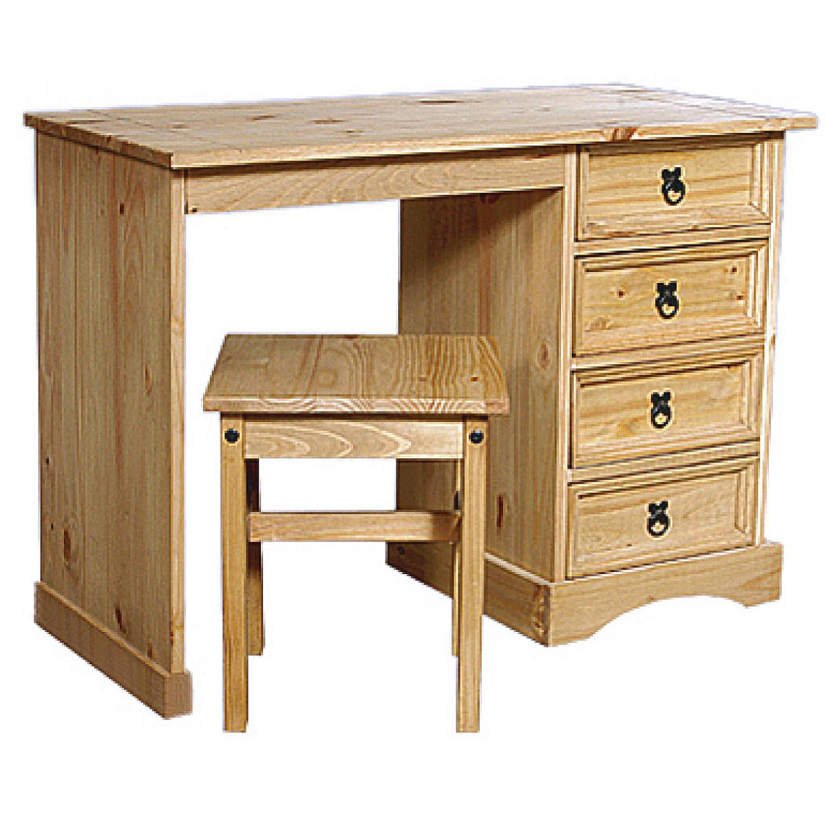 Corona Dressing Table 4 Drawers And Stool