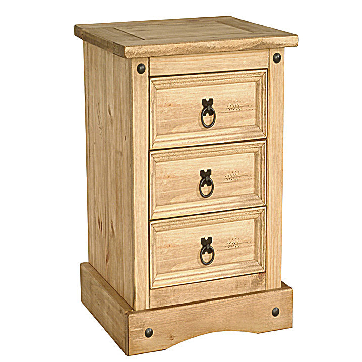 Corona Bedside Cabinet And 3 Drawers