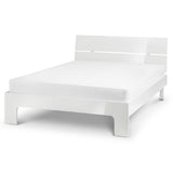 Manhattan High Gloss King Size Bed White