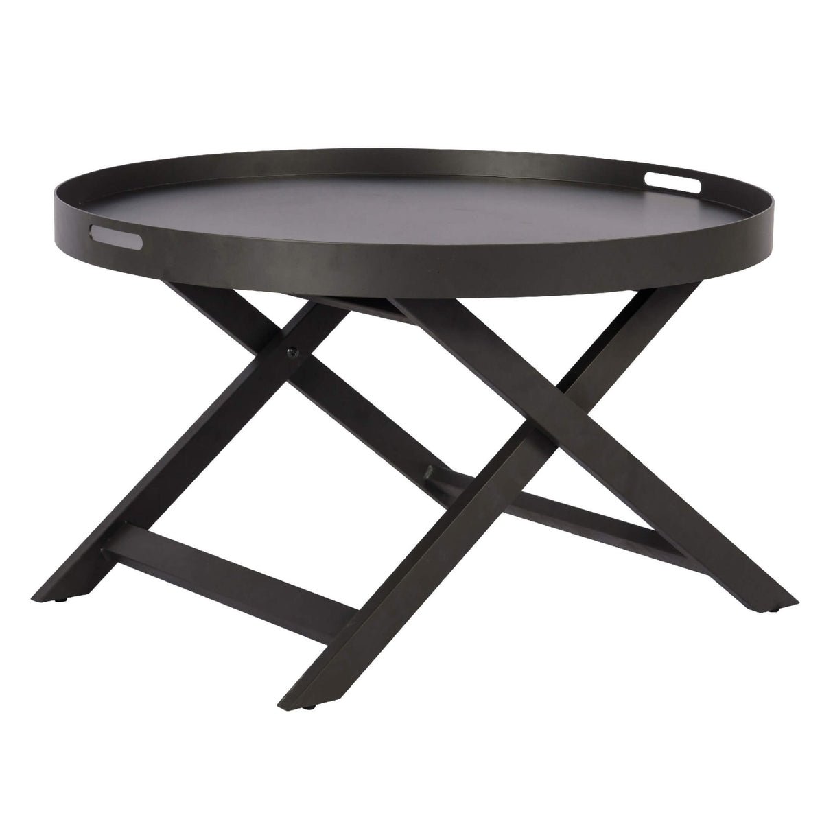 Meridon Metal Coffee Table Black