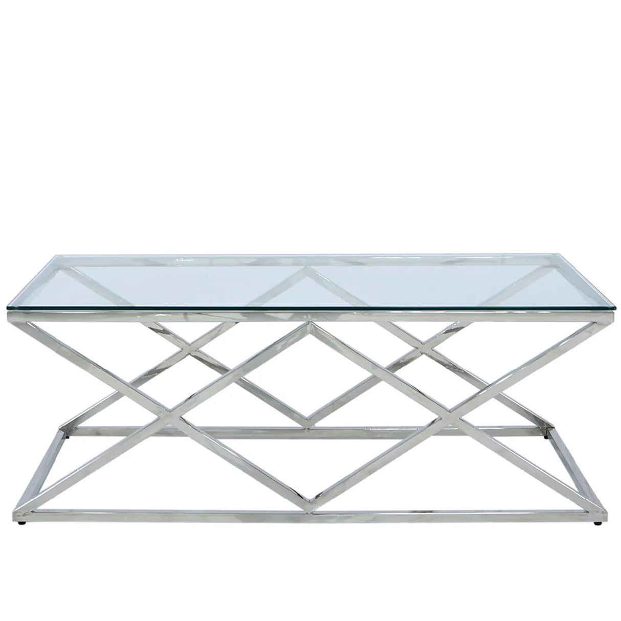 Claudette Stainless Steel Coffee Table