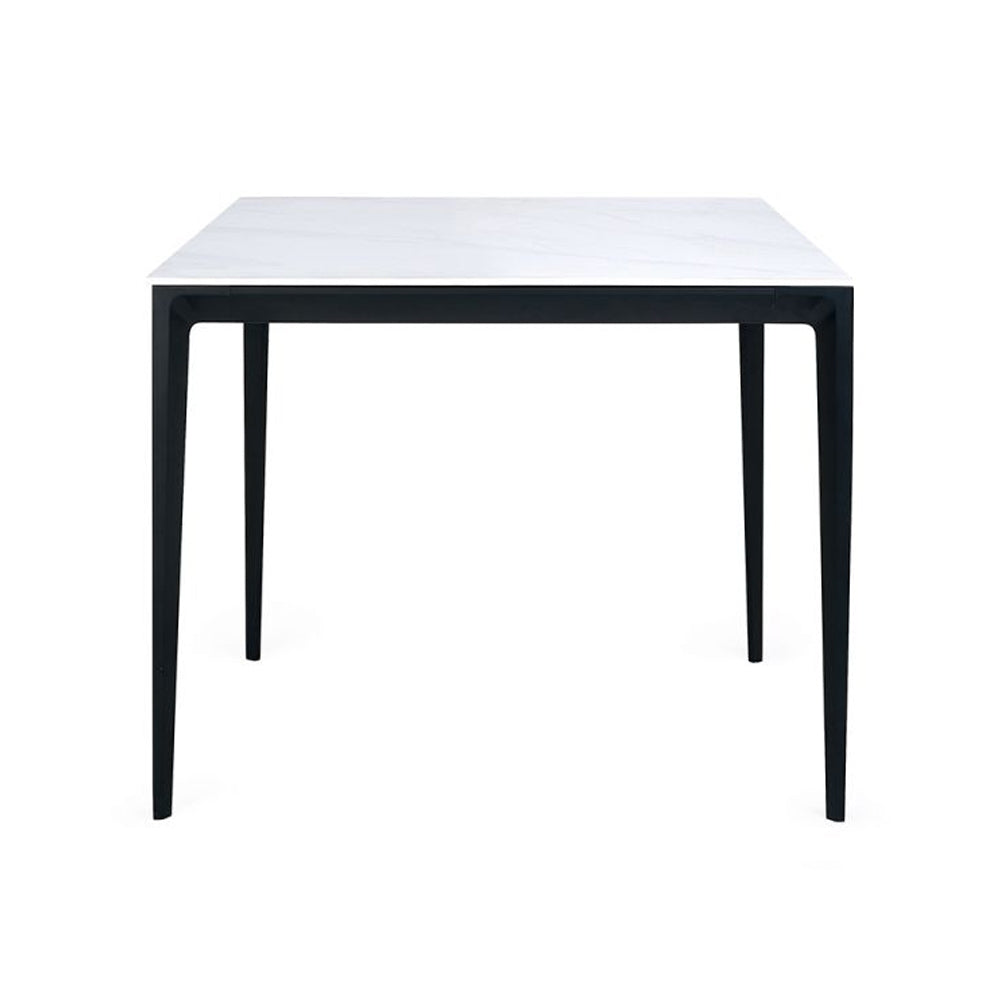 Miami Square Stone Top Dining Table White Marble