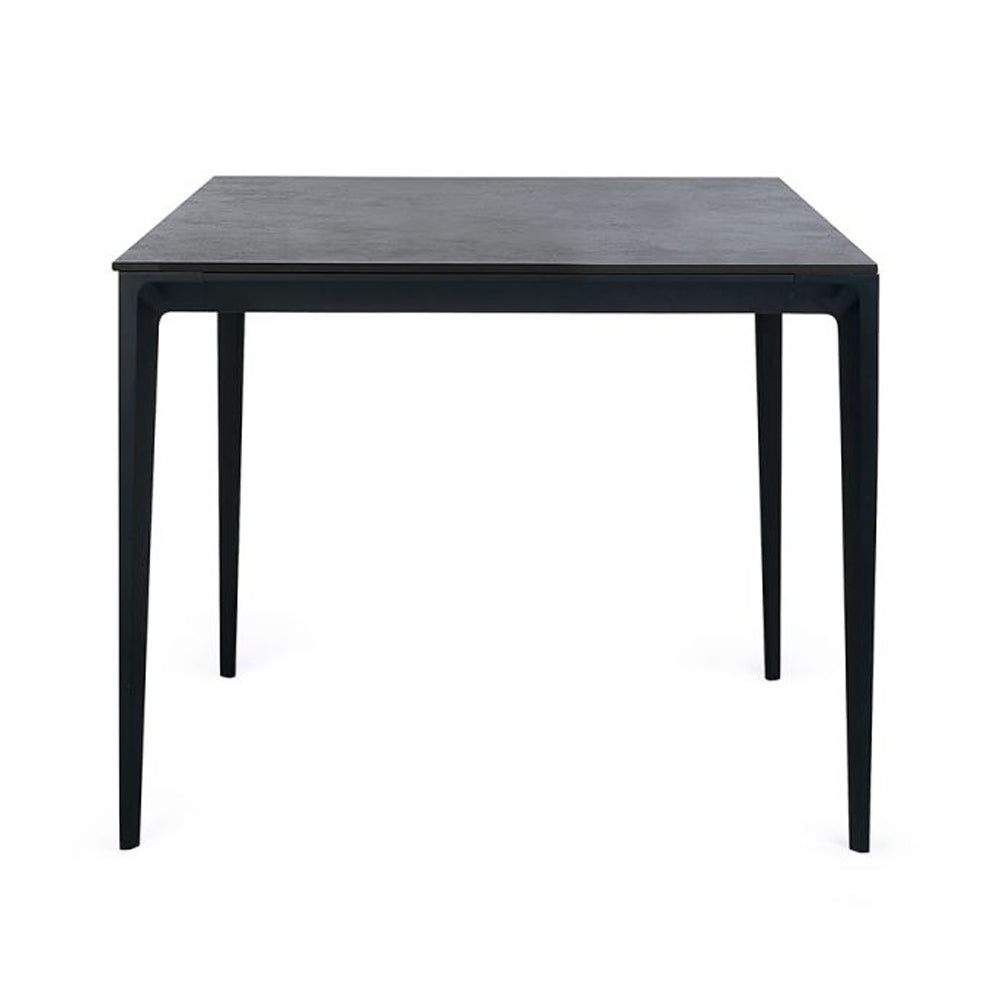 Miami Square Stone Top Dining Table Slate Grey