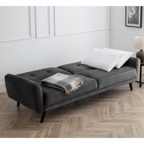 Monza Sofa Bed Grey Velvet