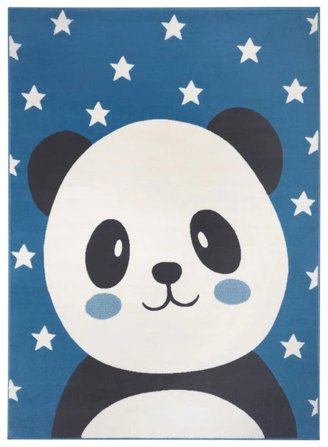 Peter Panda Rug 120 x 170cm Blue