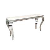 Lilatte Console Table - White Marble